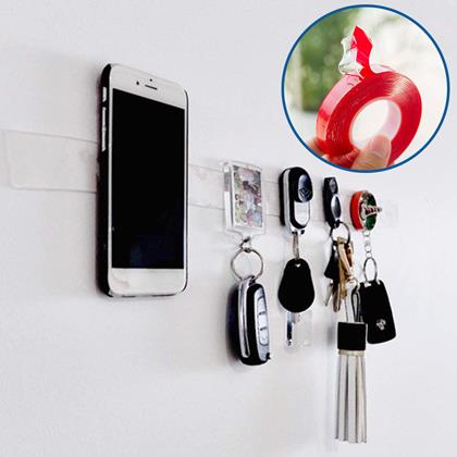 Obrazek z Dwustronna taśma klejąca 300 cm x 1 cm