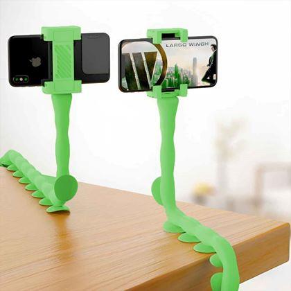 Obrazek z Uchwyt na telefon  -  zielona ośmiornica