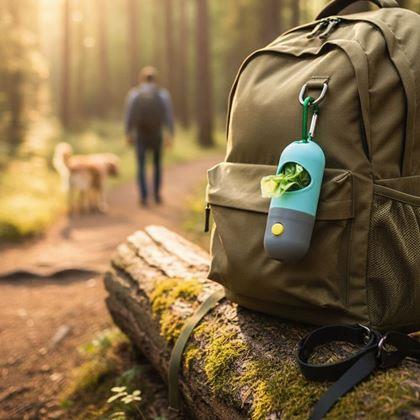 Obrazek z  Dystrybutor worków na psie odchody z oświetleniem