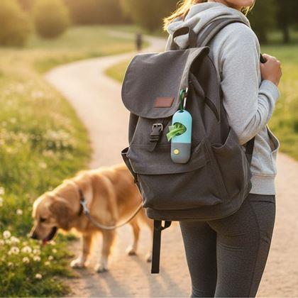 Obrazek z  Dystrybutor worków na psie odchody z oświetleniem