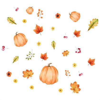 Obrazek z Przylepne naklejki na okno – jesienna atmosfera