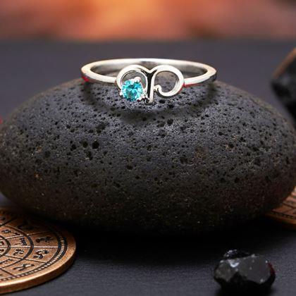 Obrazek z Regulowany pierścionek zodiakalny - baran