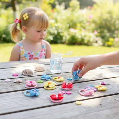 Obrazek z Gumki do włosów dla dzieci 10 szt.  -  kokardki