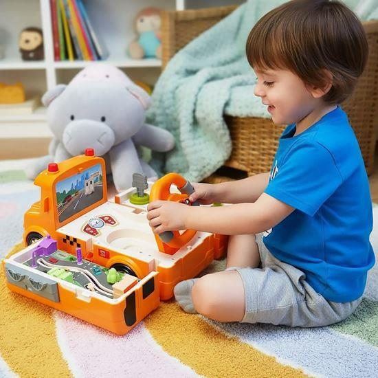 Obrazek z Interaktywny składany autobus z kierownicą