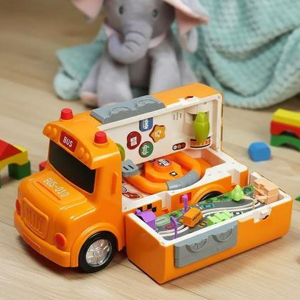 Obrazek z Interaktywny składany autobus z kierownicą