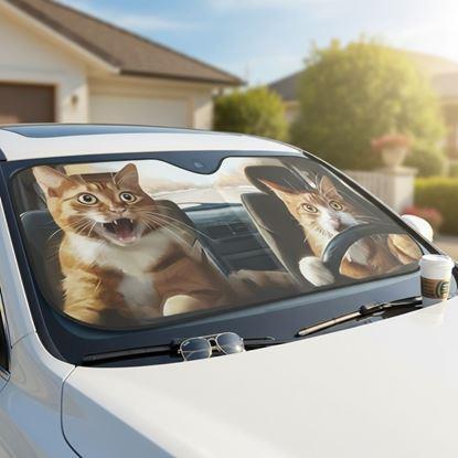 Obraz Osłona przeciwsłoneczna do samochodu z przyssawkami