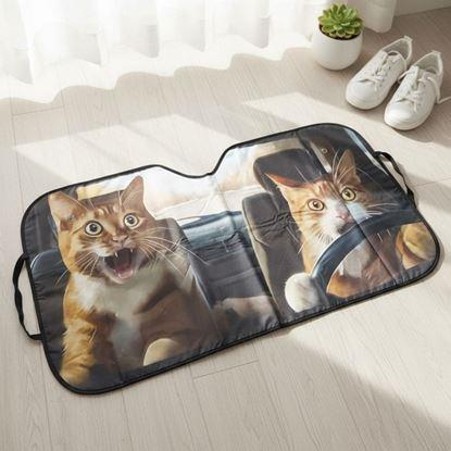 Obraz Osłona przeciwsłoneczna do samochodu z przyssawkami