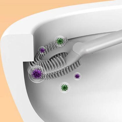 Obrazek z Silikonowa szczotka do WC 2w1
