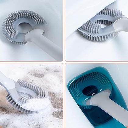 Obrazek z Silikonowa szczotka do WC 2w1