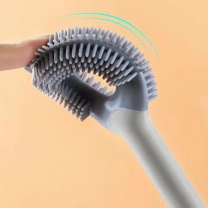 Obrazek z Silikonowa szczotka do WC 2w1