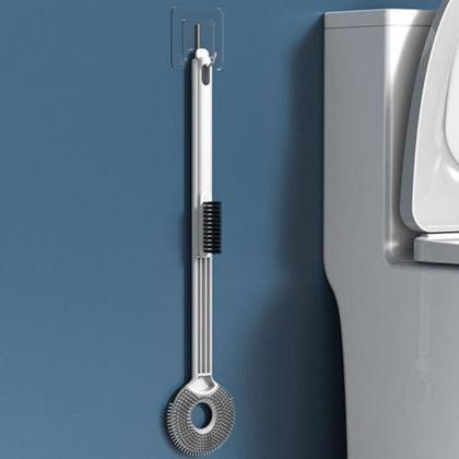 Obrazek z Silikonowa szczotka do WC 2w1