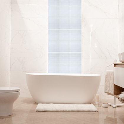 Obrazek z Mozaika szklana na siatce 30 x 30 cm - czarno -  biała