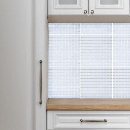 Obrazek z Mozaika szklana na siatce 30 x 30 cm - czarno -  biała