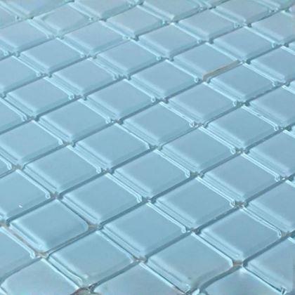 Obrazek z Mozaika szklana na siatce 30 x 30 cm - czarno -  jasnoniebieska