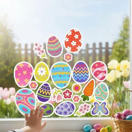 Obrazek z Wielkanocne naklejki na okno 35 szt.