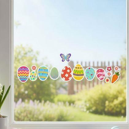 Obrazek z Wielkanocne naklejki na okno 35 szt.