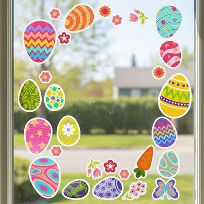 Obrazek z Wielkanocne naklejki na okno 35 szt.