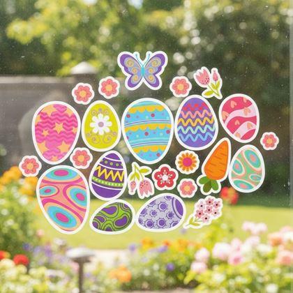 Obrazek z Wielkanocne naklejki na okno 35 szt.
