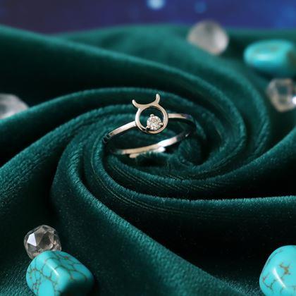 Obrazek z Regulowany pierścionek zodiakalny - byk