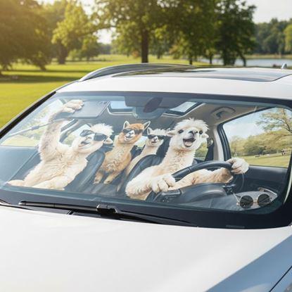 Obraz Osłona przeciwsłoneczna do samochodu z przyssawkami