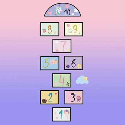 Obrazek z Naklejki podłogowe - klasy do skakania