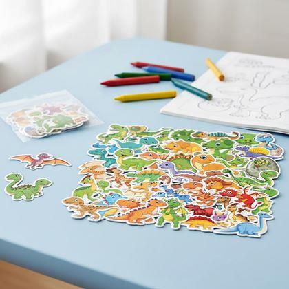Obrazek z Naklejki dla dzieci - dinozaury