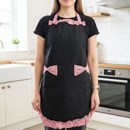 Obrazek z Retro fartuch kuchenny  -  czarny