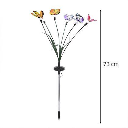 Obrazek z Solarny palik ogrodowy – motylki