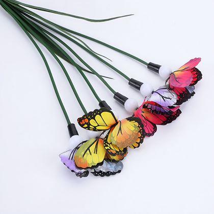 Obrazek z Solarny palik ogrodowy – motylki