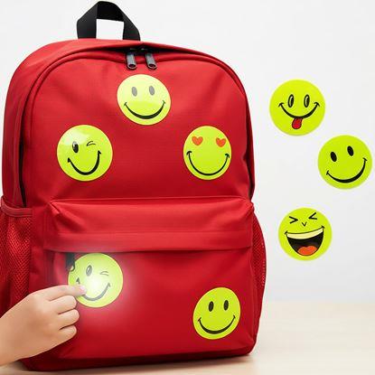 Obraz Naklejki odblaskowe emotki 6 szt