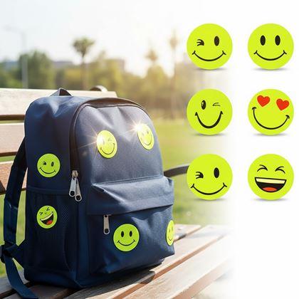 Obrazek z Naklejki odblaskowe emotki 6 szt