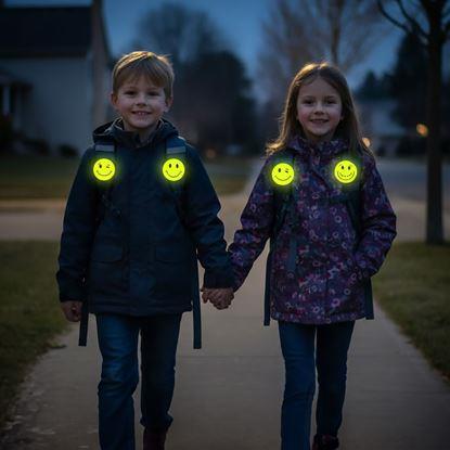 Obraz Naklejki odblaskowe emotki 6 szt