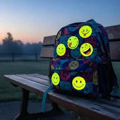 Obrazek z Naklejki odblaskowe emotki 6 szt