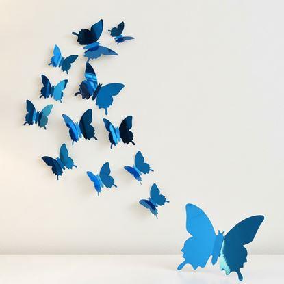 Obraz Lustro motyl 12 szt.