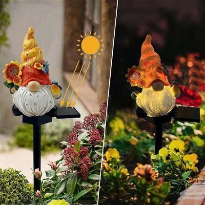 Obrazek z Solarna lampa ogrodowa – krasnal