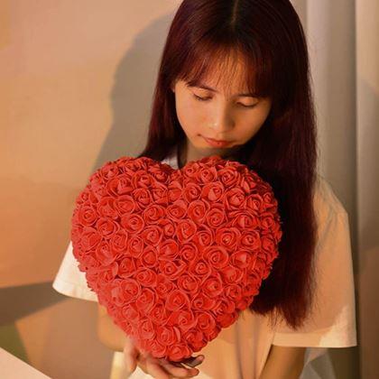 Obrazek z Wieczne serce z róż 26 cm