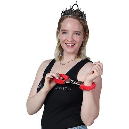 Obrazek z Pluszowe kajdanki  -  czerwone