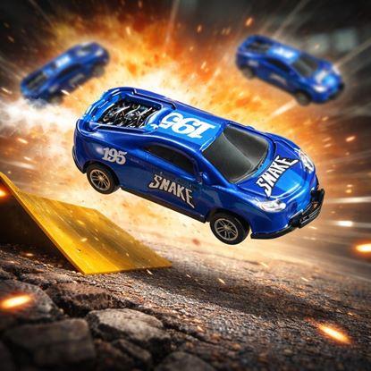 Obraz Kaskaderski skaczący samochodzik 