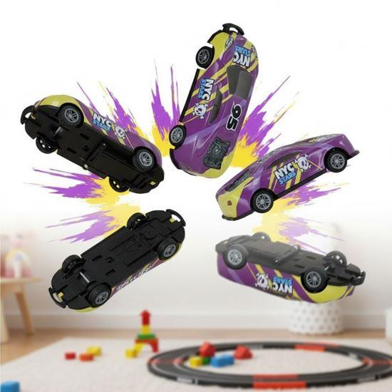 Obrazek z Kaskaderski skaczący samochodzik  - żółto-fioletowe