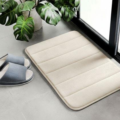 Obrazek z Antypoślizgowy dywanik łazienkowy 40 x 60 cm - beżowa