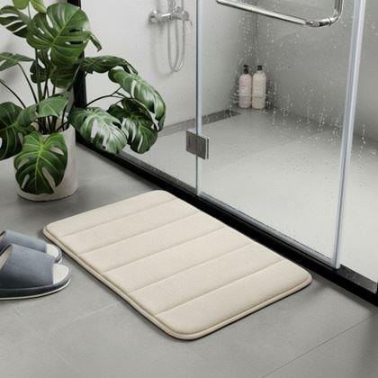 Obrazek z Antypoślizgowy dywanik łazienkowy 40 x 60 cm - beżowa