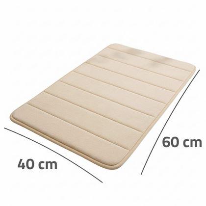 Obrazek z Antypoślizgowy dywanik łazienkowy 40 x 60 cm - beżowa