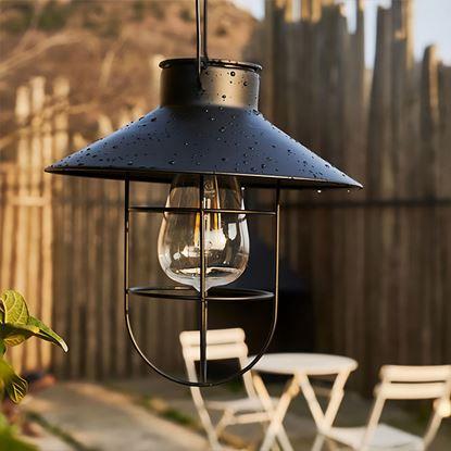 Obraz Solarny wiszący retro lampion ogrodowy