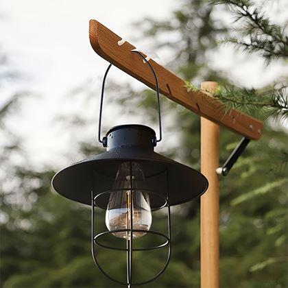 Obrazek z Solarny wiszący retro lampion ogrodowy