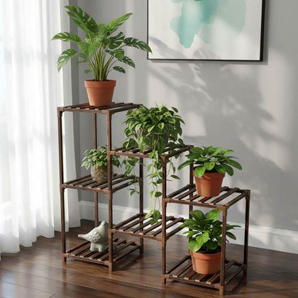 Obrazek z Drewniany stojak na kwiaty