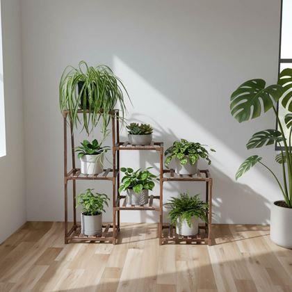 Obrazek z Drewniany stojak na kwiaty