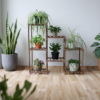 Obrazek z Drewniany stojak na kwiaty