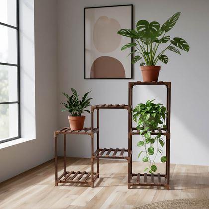 Obrazek z Drewniany stojak na kwiaty