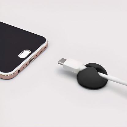 Obraz 5 szt. samoprzylepnych uchwytów na kable