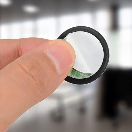 Obrazek z 5 szt. samoprzylepnych uchwytów na kable - czarny